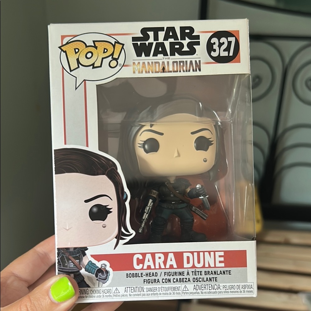 Funko Pop Star Wars Cara Dune Figure - Black and Brown